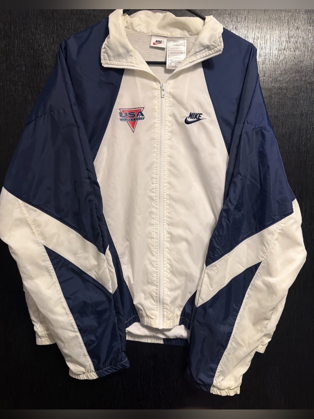 Vintage Nike Barcelona '92 Team USA Track & Field Olympic Windbreaker Jacket Men